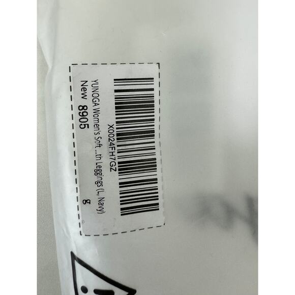 NWOT Women's Soft Navy Blue High Waist Leggings Large - Picture 7 of 8